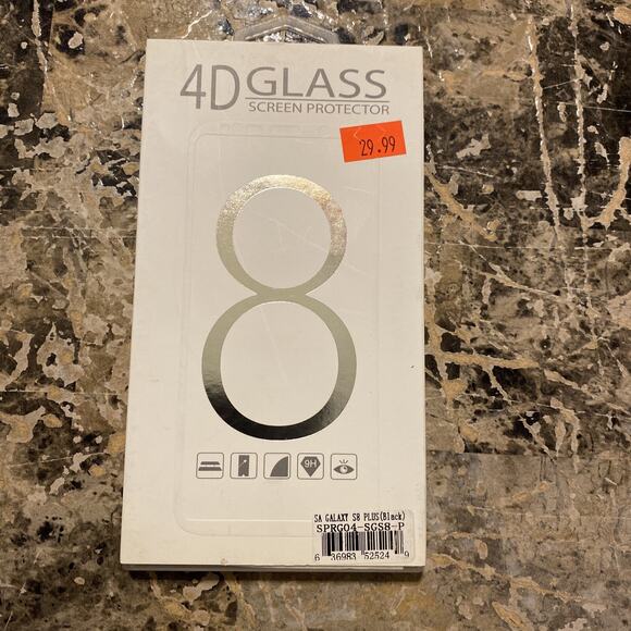4D GLASS SCREEN PROTECTOR SAMSUNG S8 Plus - Picture 1 of 2